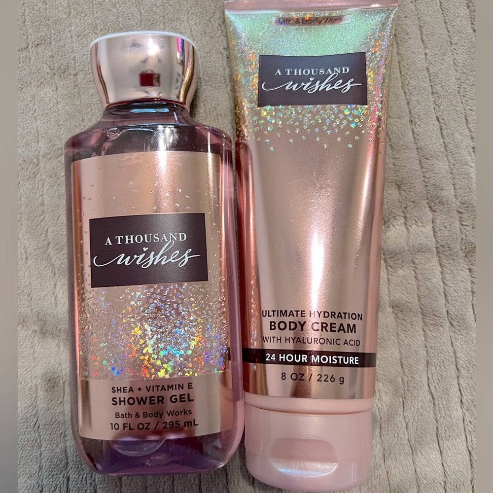 Bath and body works. Thousand wishes.